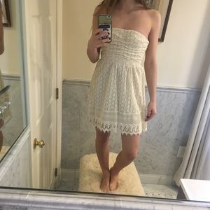 Crochet detailing dress